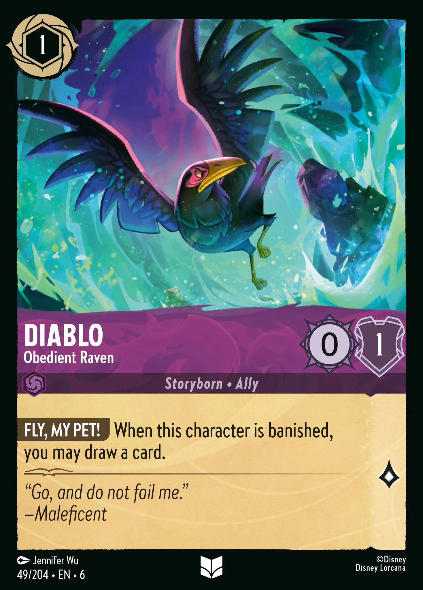 Diablo - Obedient Raven 49/204 from Azurite Sea