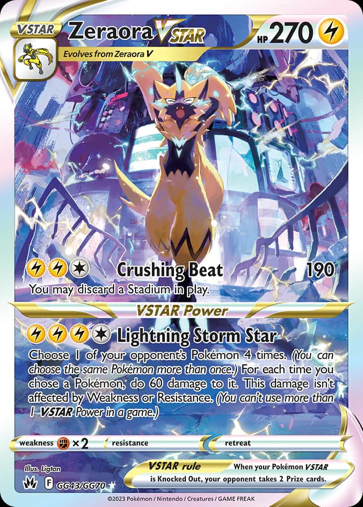 Zeraora VSTAR GG43/GG70 from Crown Zenith