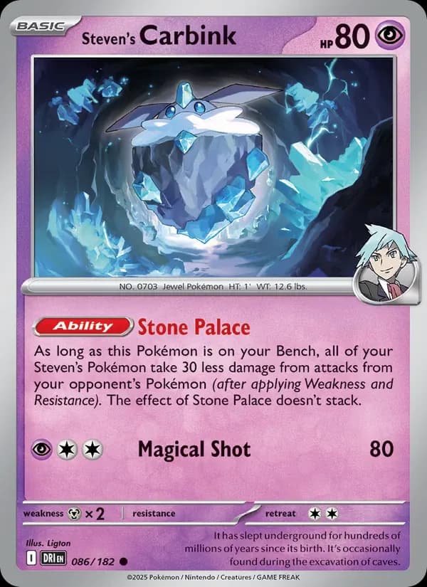 Steven's Carbink 086/182 from Destined Rivals