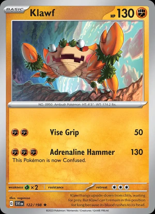 Klawf 122/198 from Scarlet & Violet Base Set