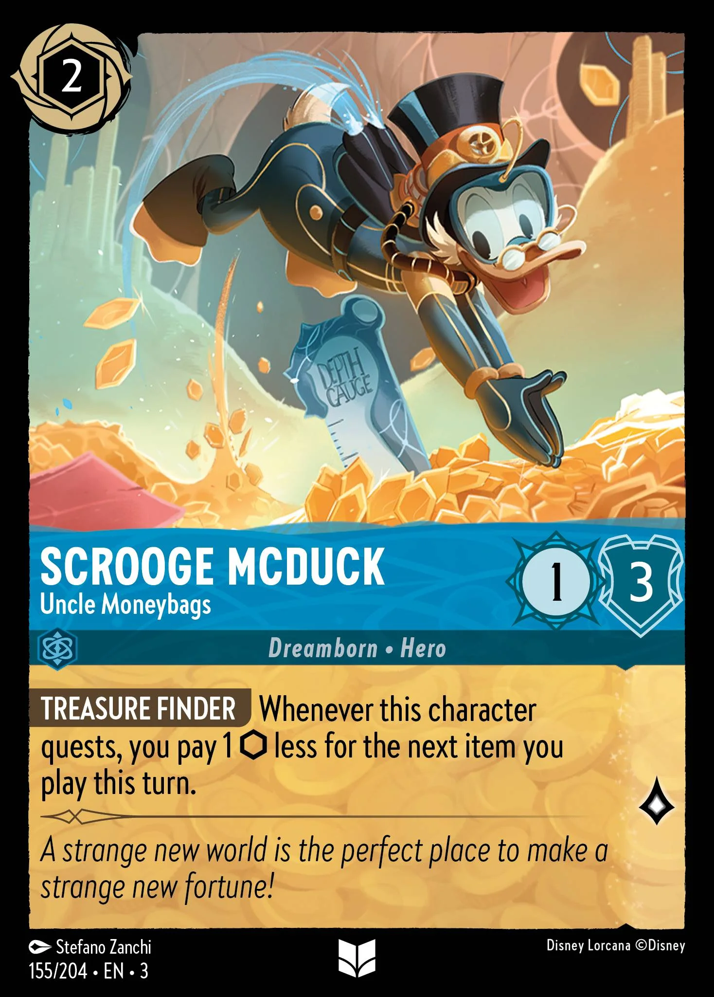 Scrooge McDuck - Uncle Moneybags 155/204 from Into the Inklands