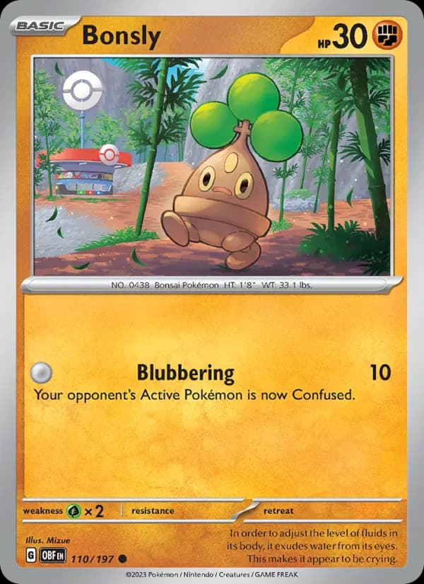 Bonsly 110/197 from Obsidian Flames