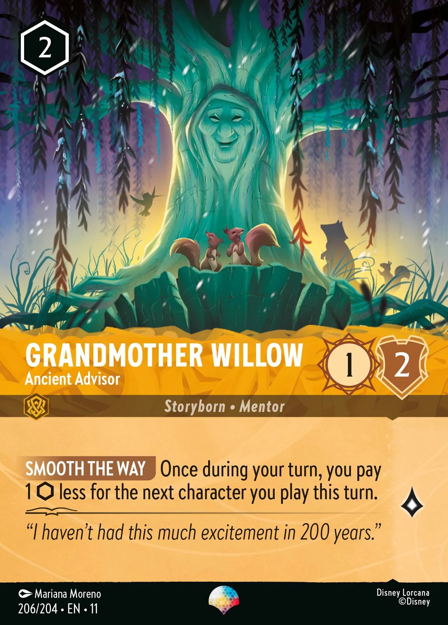 Grandmother Willow - Ancient Advisor 206/204 from Winterspell