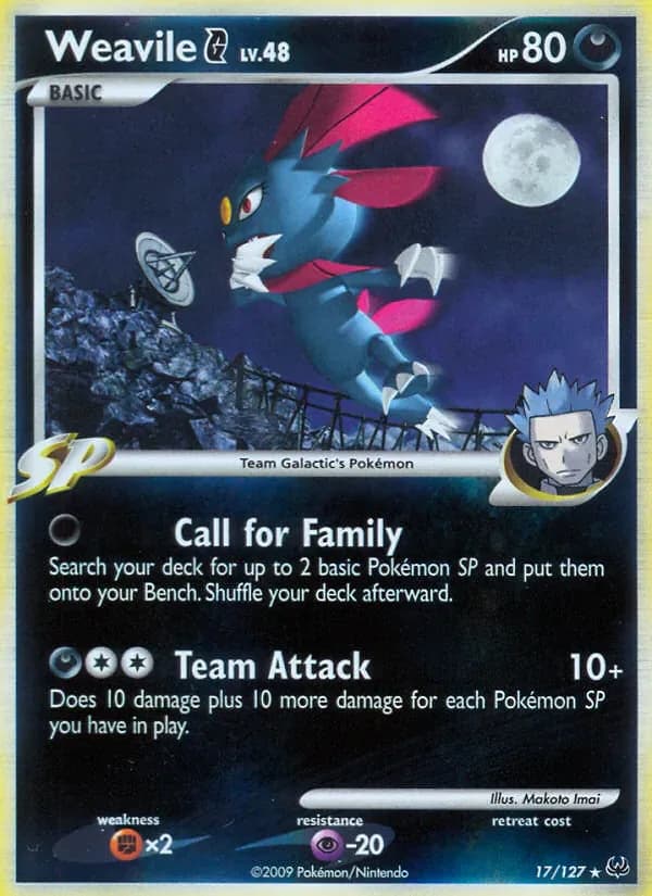 Weavile G 17/127 from Platinum