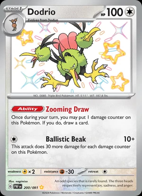 Dodrio 200/91 from Paldean Fates