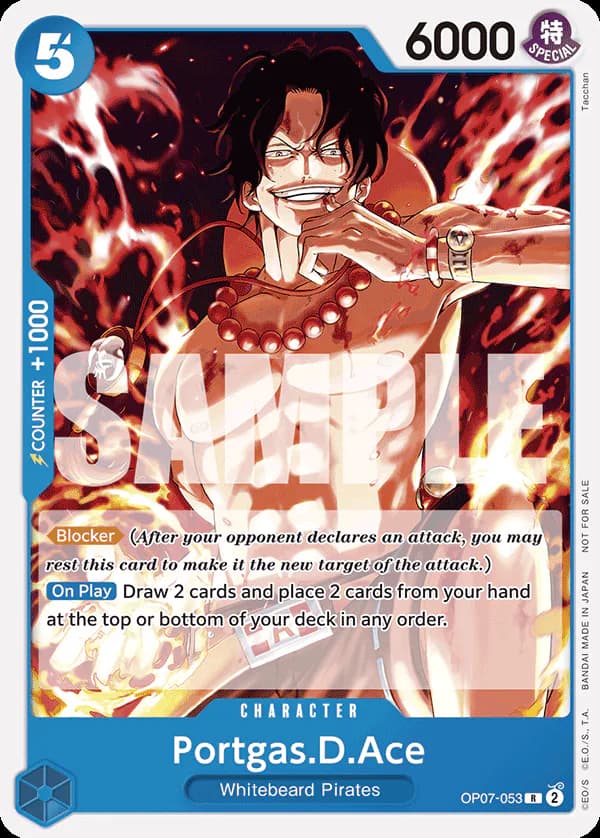Portgas.D.Ace OP07-053 Official alternate printing 1