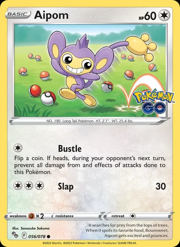 Aipom 056/78 from Pokemon GO
