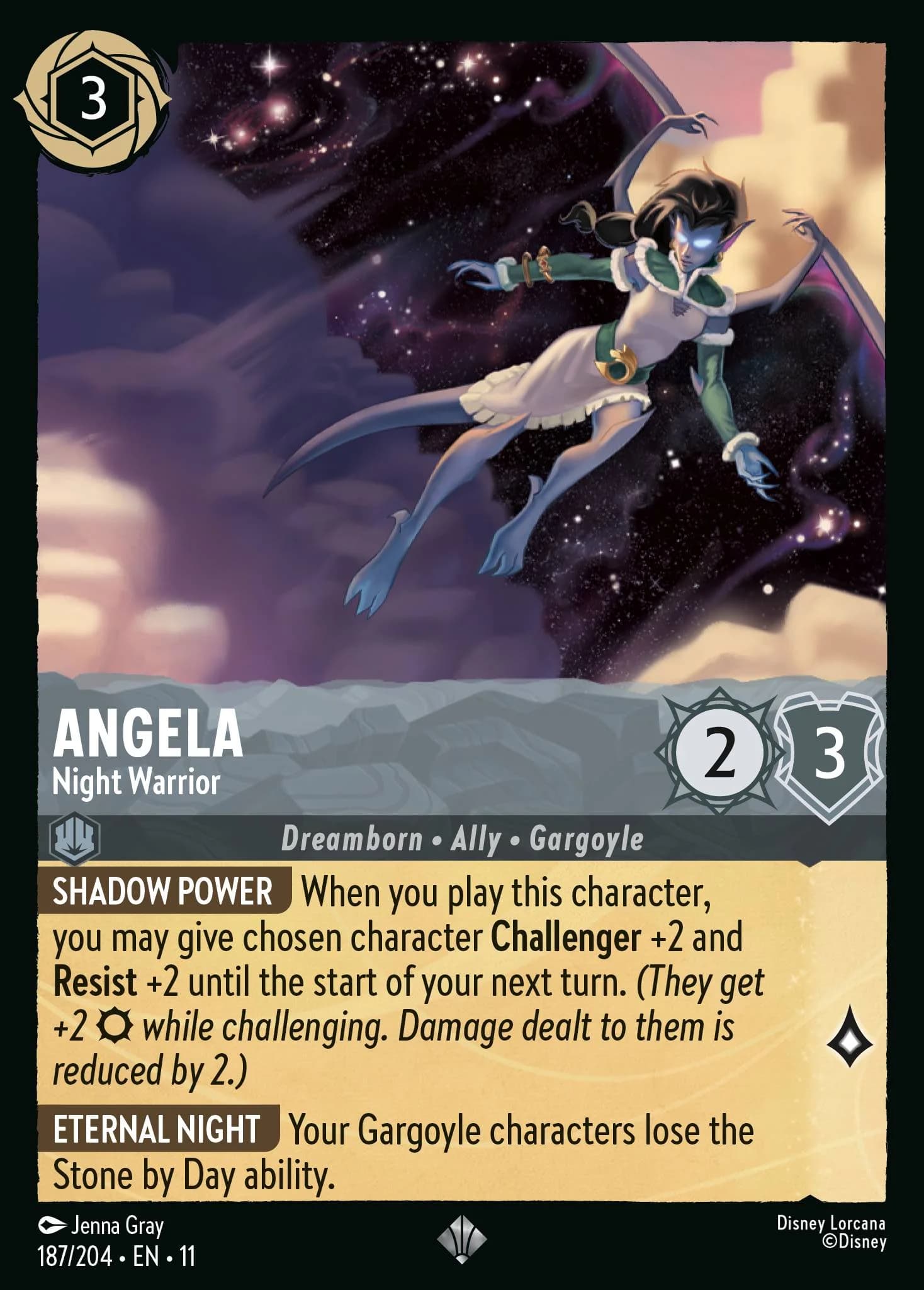 Angela - Night Warrior 187/204 from Winterspell
