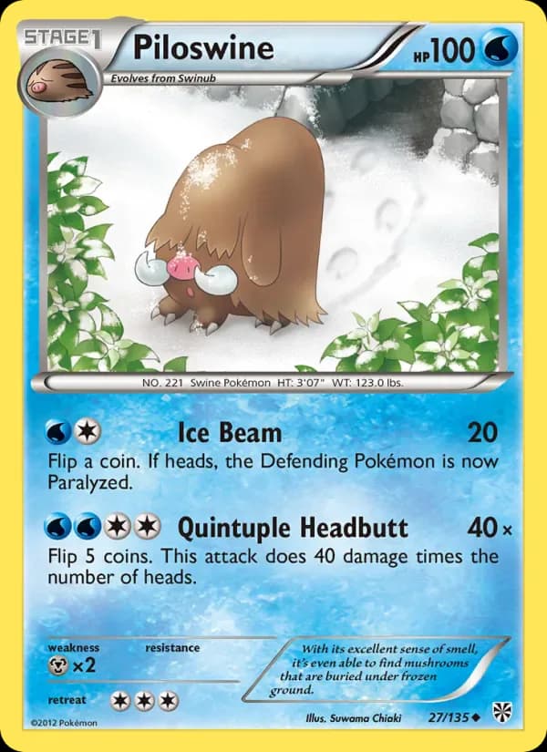 Piloswine 27/135 from Plasma Storm