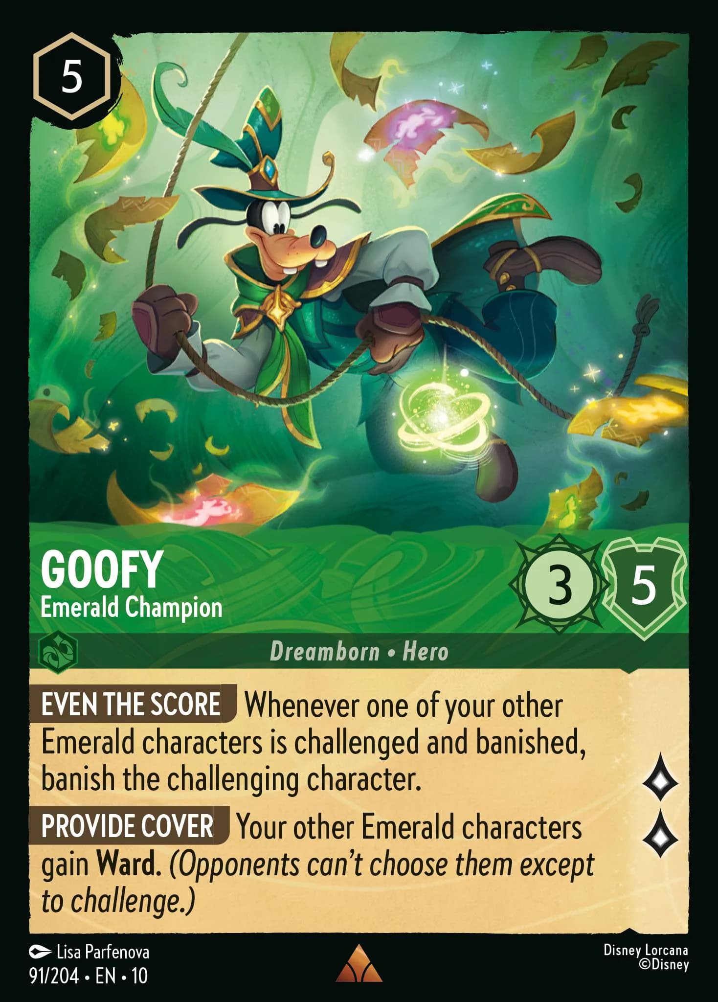 Goofy - Emerald Champion 91/204 from Whispers in the Well