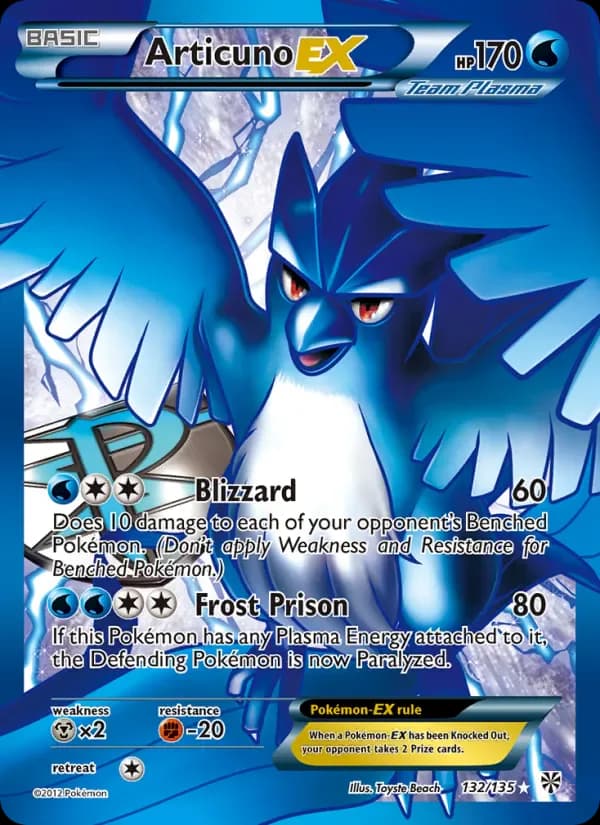 Articuno-EX 132/135 from Plasma Storm