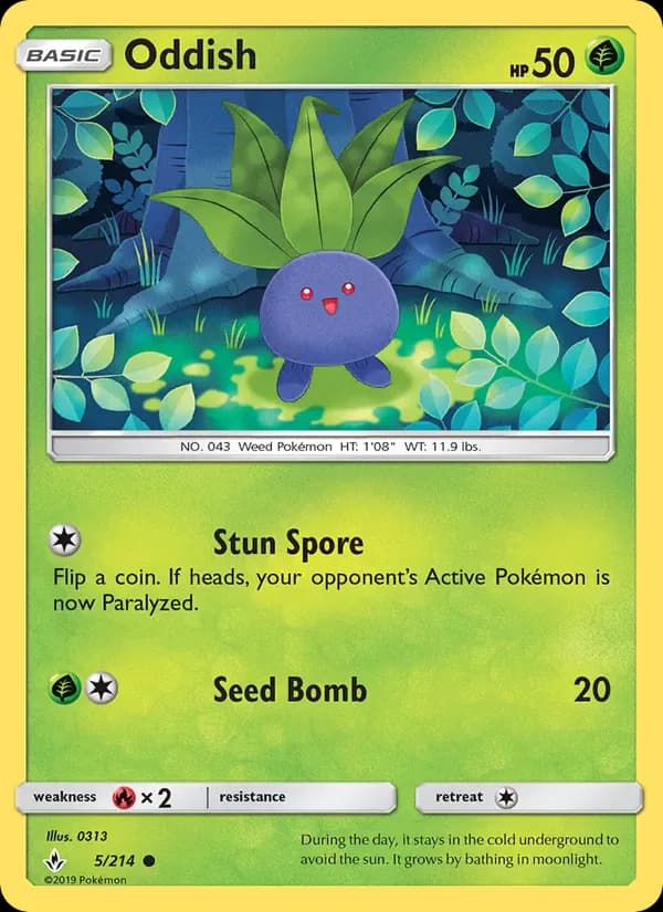 Oddish 5/214 from Unbroken Bonds