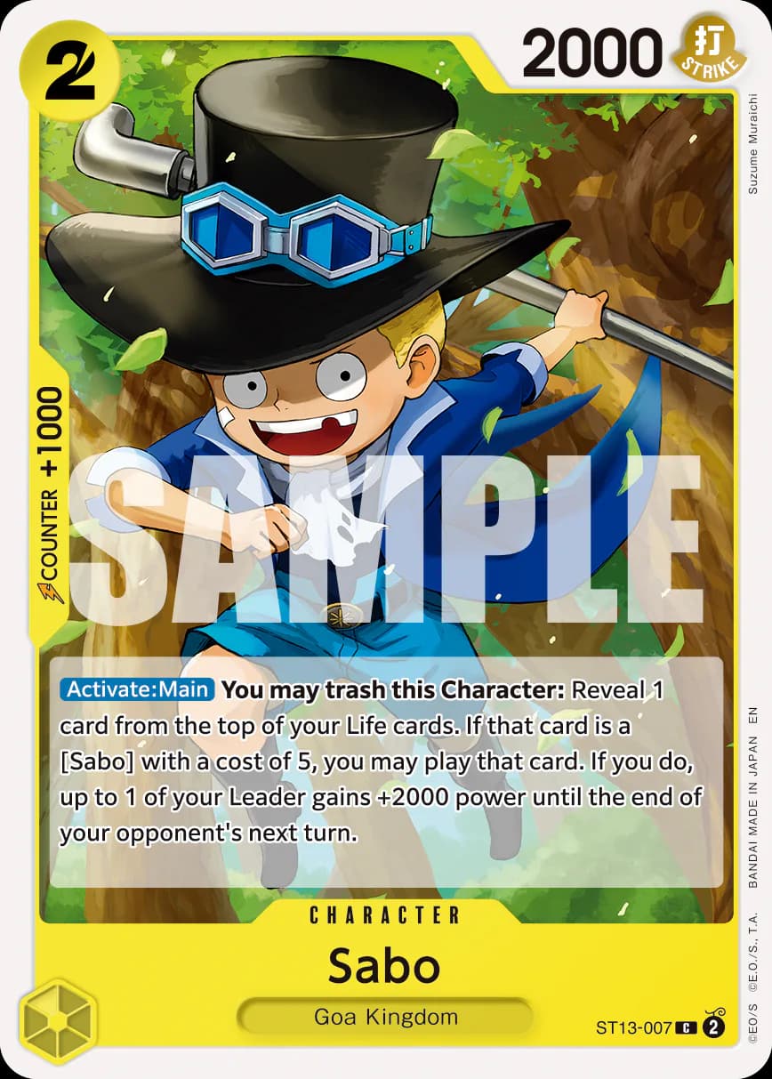 Sabo ST13-007 Official alternate printing r1