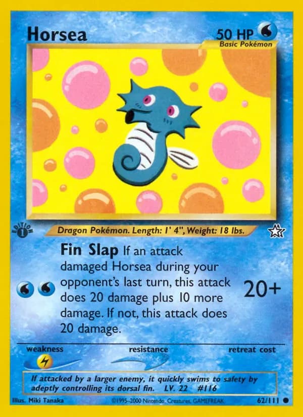 Horsea 62/111 from Neo Genesis