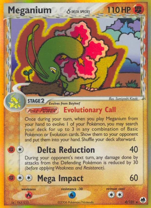 Meganium δ 4/101 from EX Dragon Frontiers
