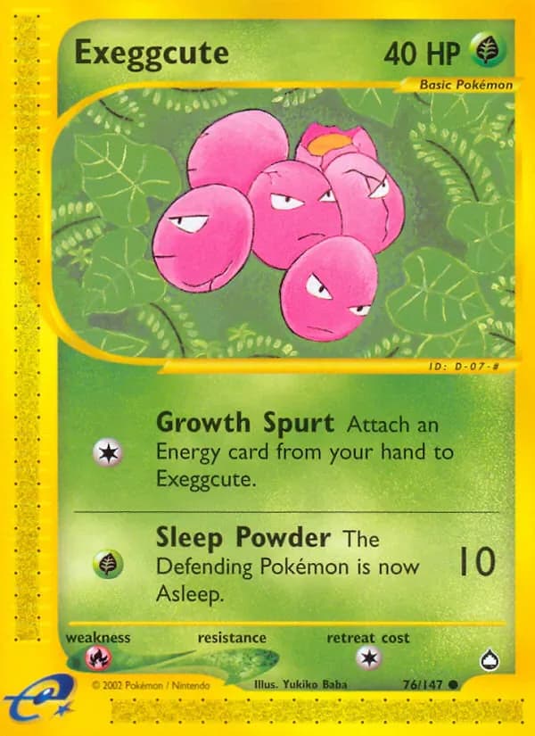 Exeggcute 76/147 from Aquapolis