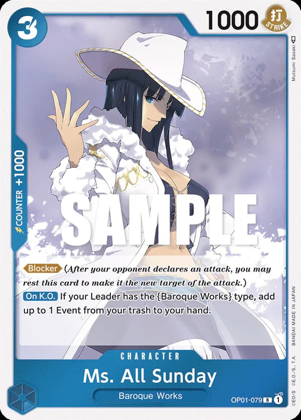 Ms. All Sunday OP01-079 Standard printing