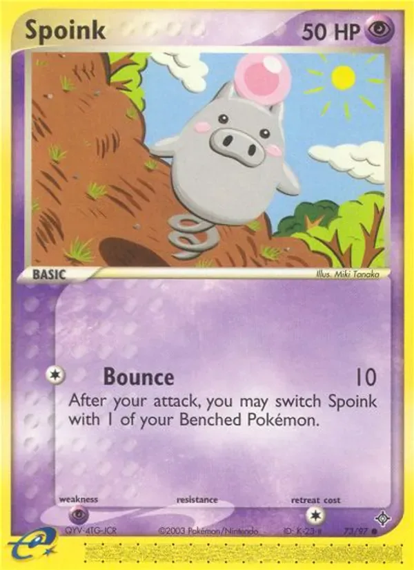 Spoink 73/97 from EX Dragon