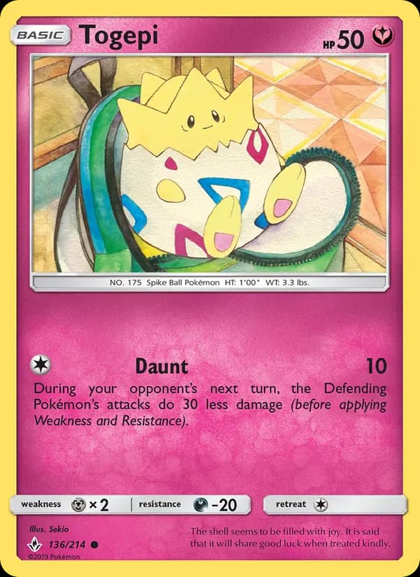 Togepi 136/214 from Unbroken Bonds