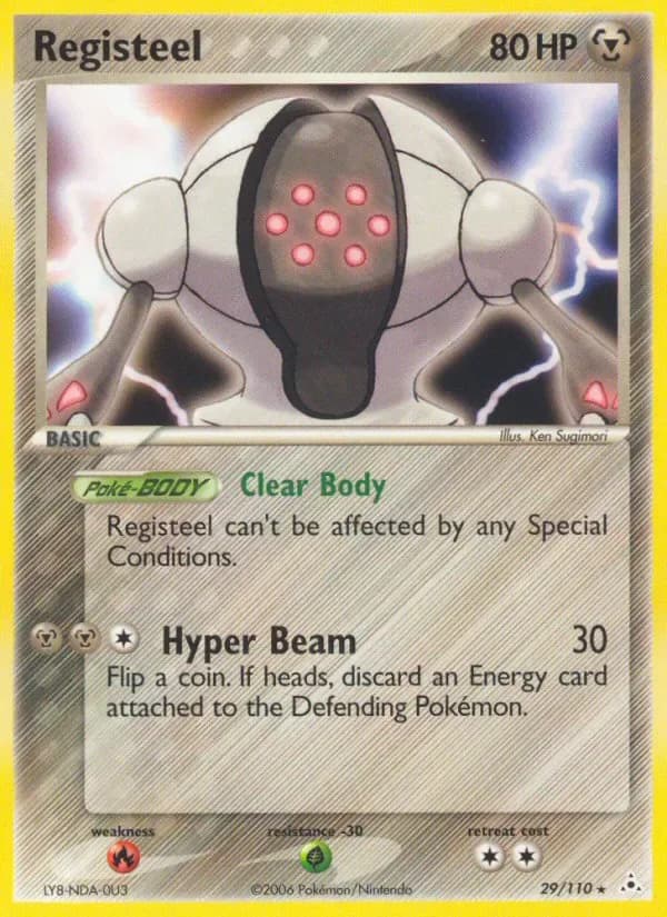 Registeel 29/110 from EX Holon Phantoms
