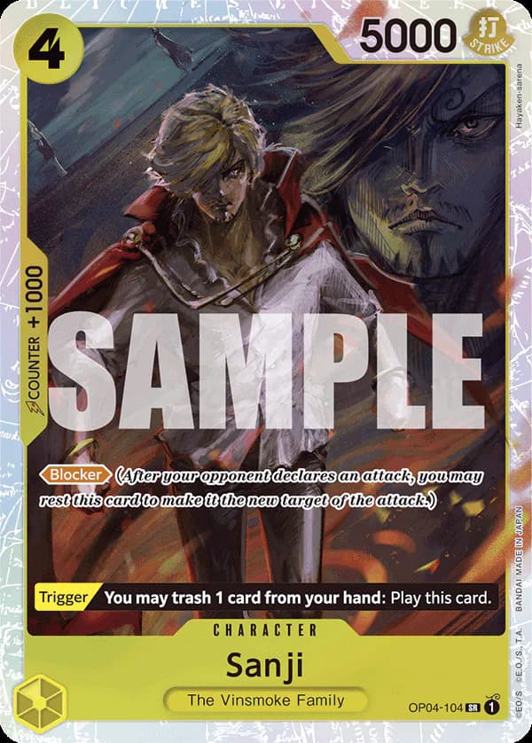 Sanji OP04-104 Official alternate printing r1