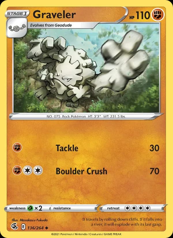 Graveler 136/264 from Fusion Strike