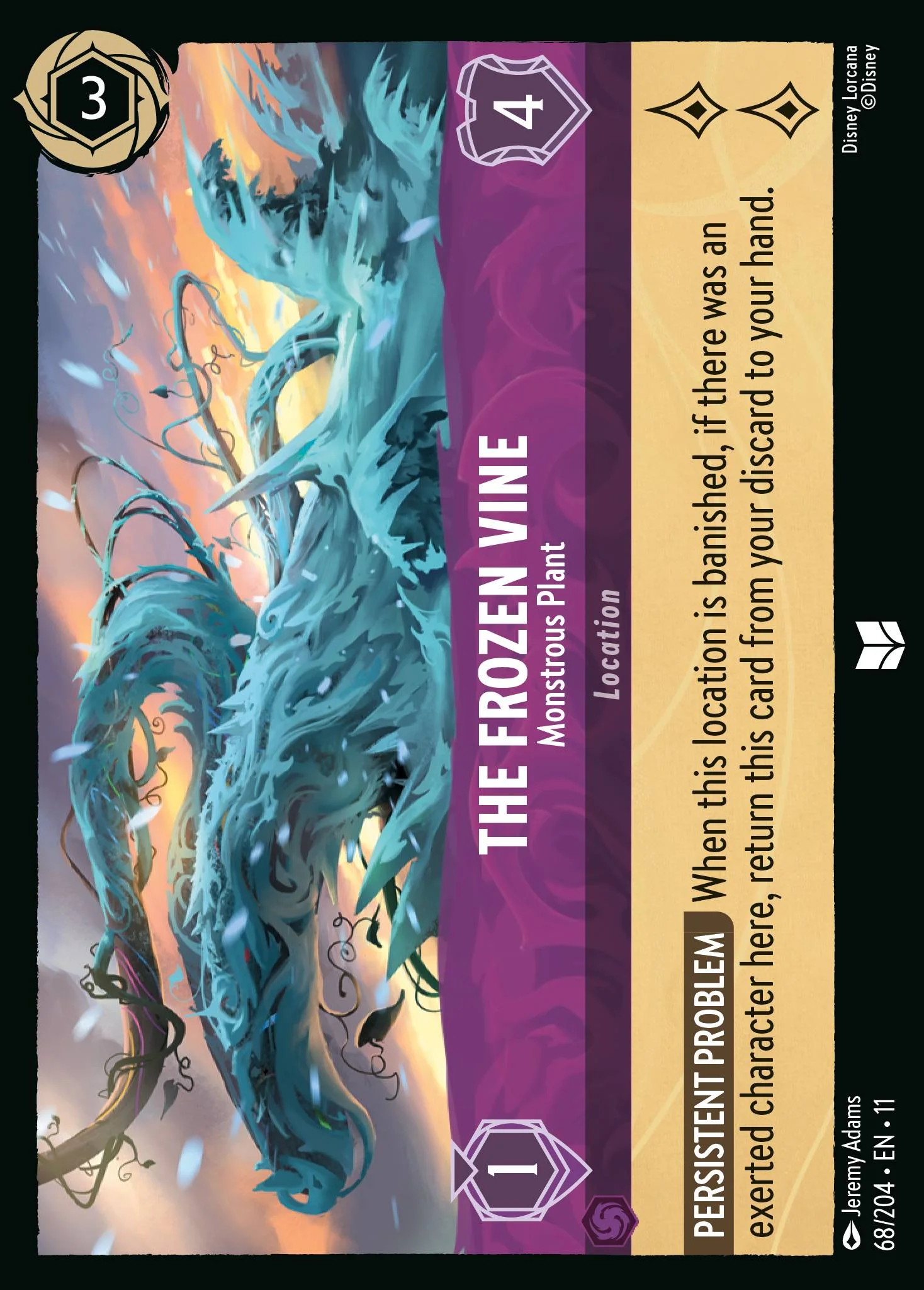 The Frozen Vine - Monstrous Plant 68/204 from Winterspell