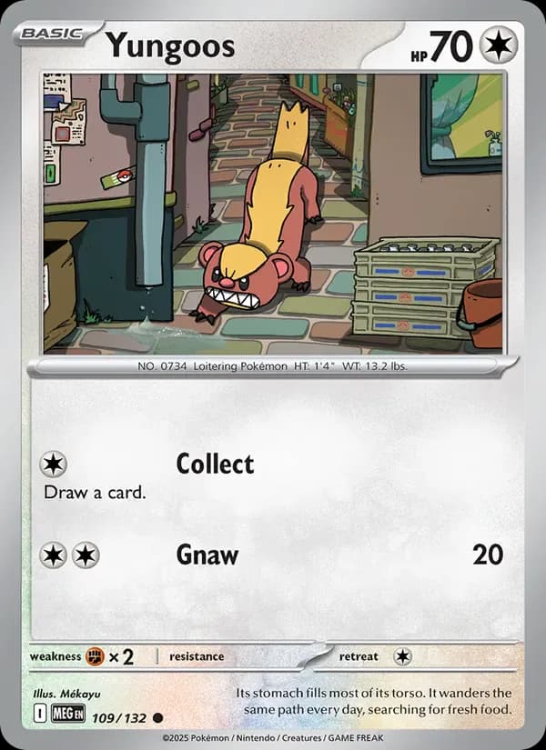 Yungoos 109/132 from Mega Evolution