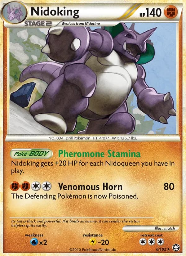 Nidoking 6/102 from Triumphant