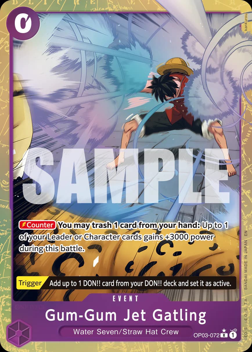 Gum-Gum Jet Gatling OP03-072 Official alternate printing 1