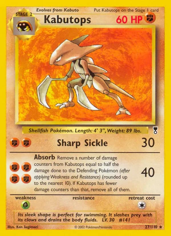 Kabutops 27/110 from Legendary Collection