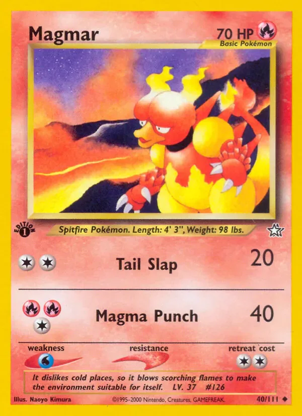 Magmar 40/111 from Neo Genesis