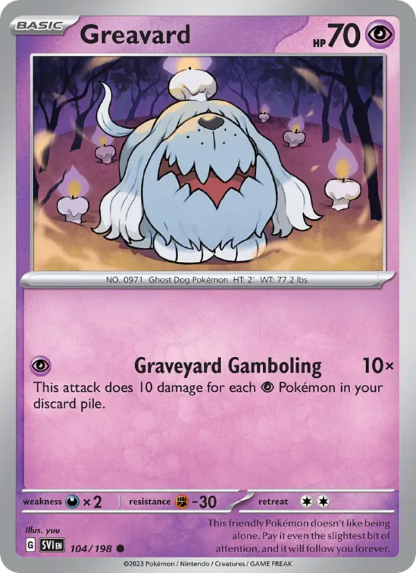 Greavard 104/198 from Scarlet & Violet Base Set