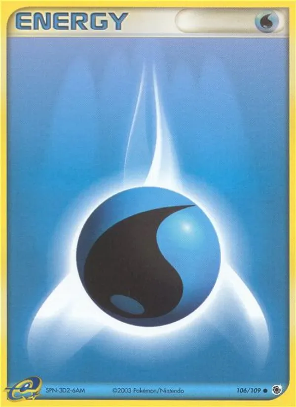 Water Energy 106/109 from EX Ruby & Sapphire