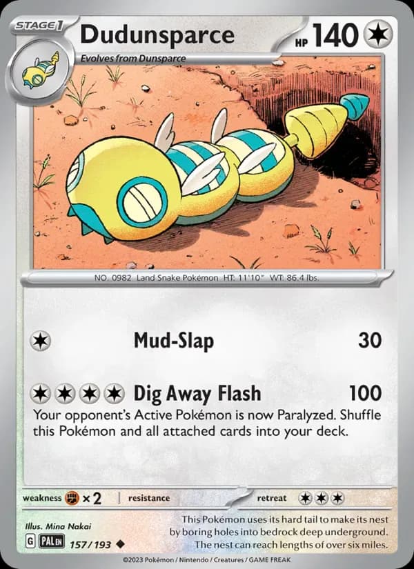 Dudunsparce 157/193 from Paldea Evolved