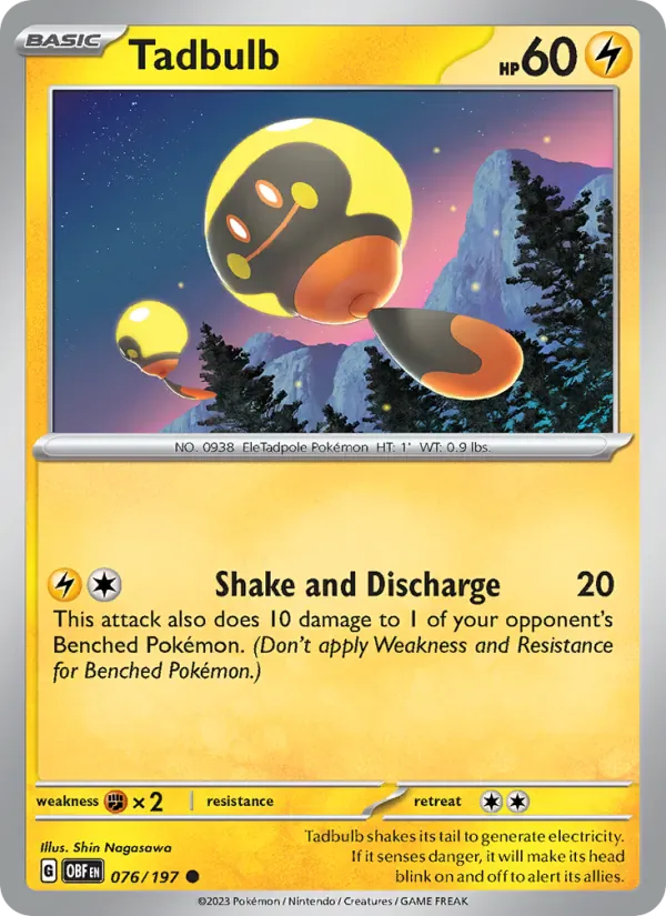Tadbulb 076/197 from Obsidian Flames