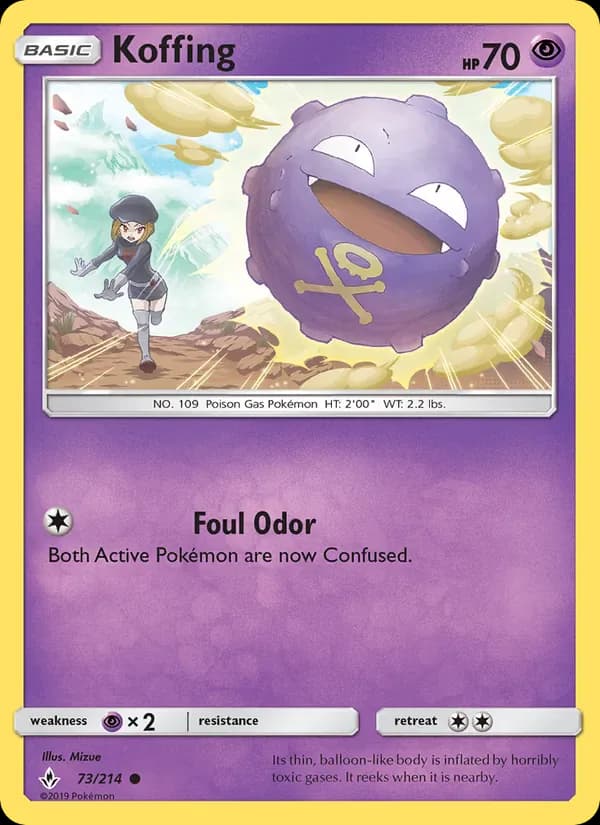 Koffing 73/214 from Unbroken Bonds