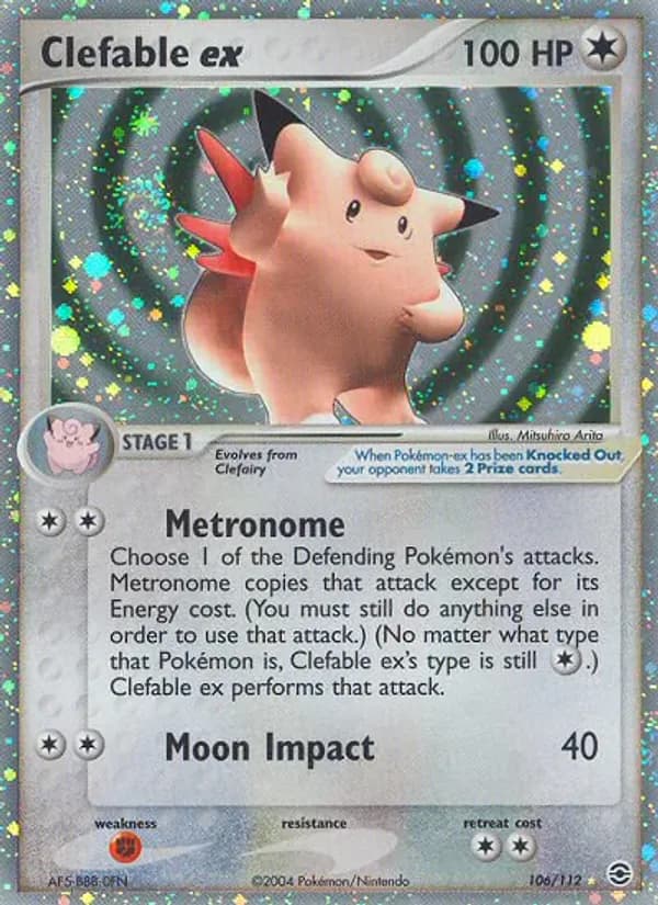 Clefable ex 106/112 from EX FireRed & LeafGreen