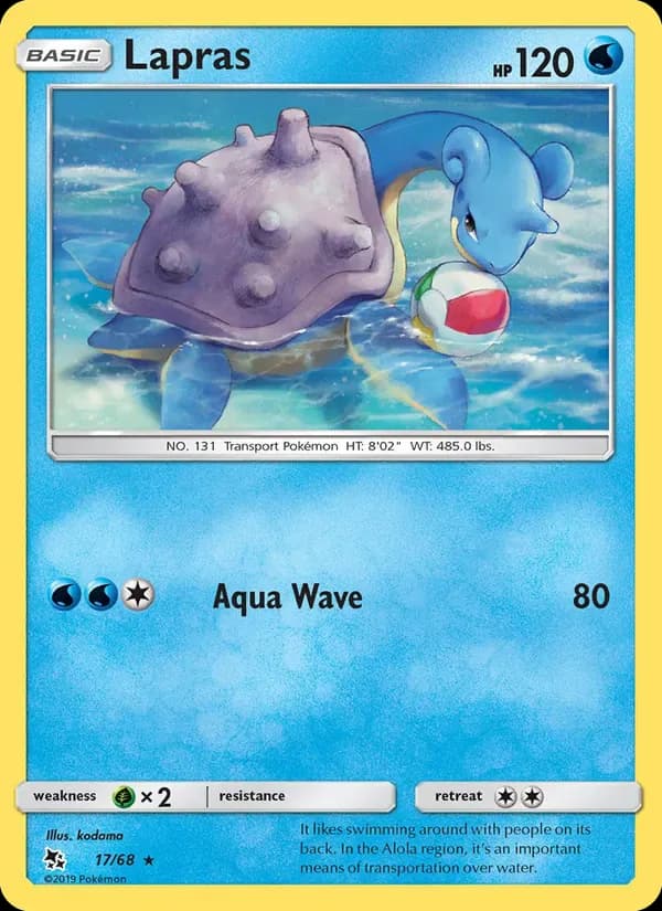 Lapras 17/68 from Hidden Fates