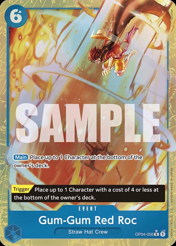 Gum-Gum Red Roc OP04-056 Official alternate printing 4
