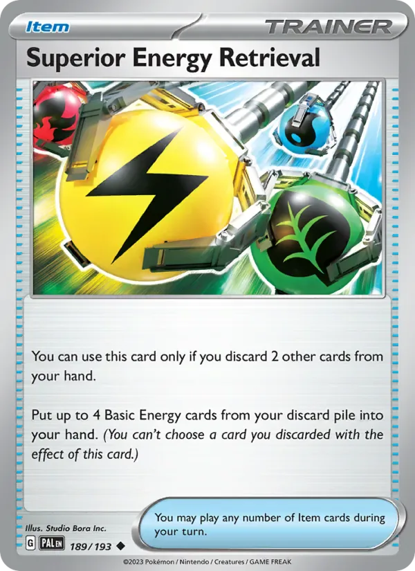 Superior Energy Retrieval 189/193 from Paldea Evolved