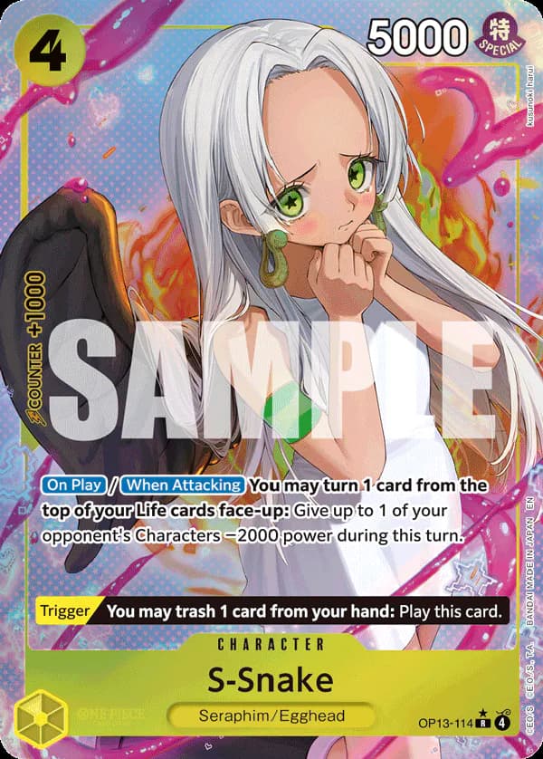 S-Snake OP13-114 Official alternate printing 1