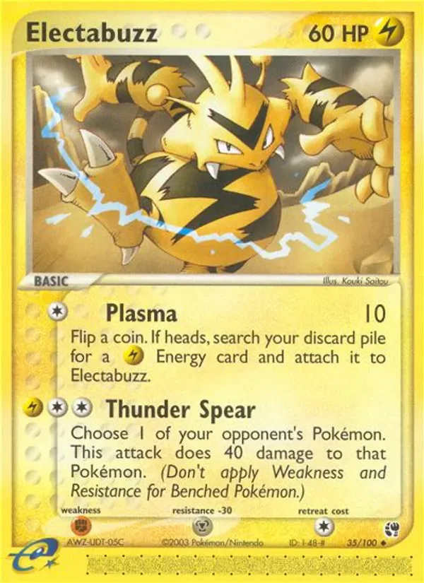 Electabuzz 35/100 from EX Sandstorm