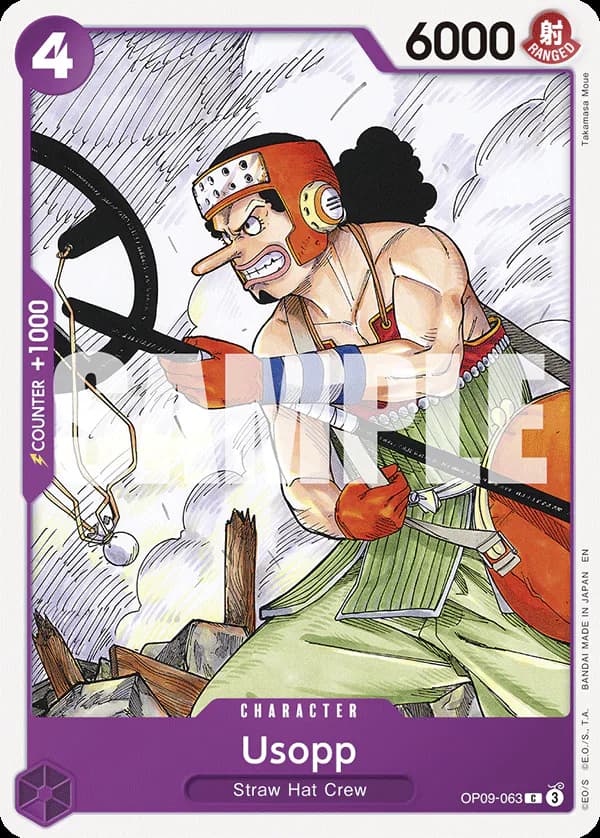 Usopp OP09-063 Official alternate printing r1