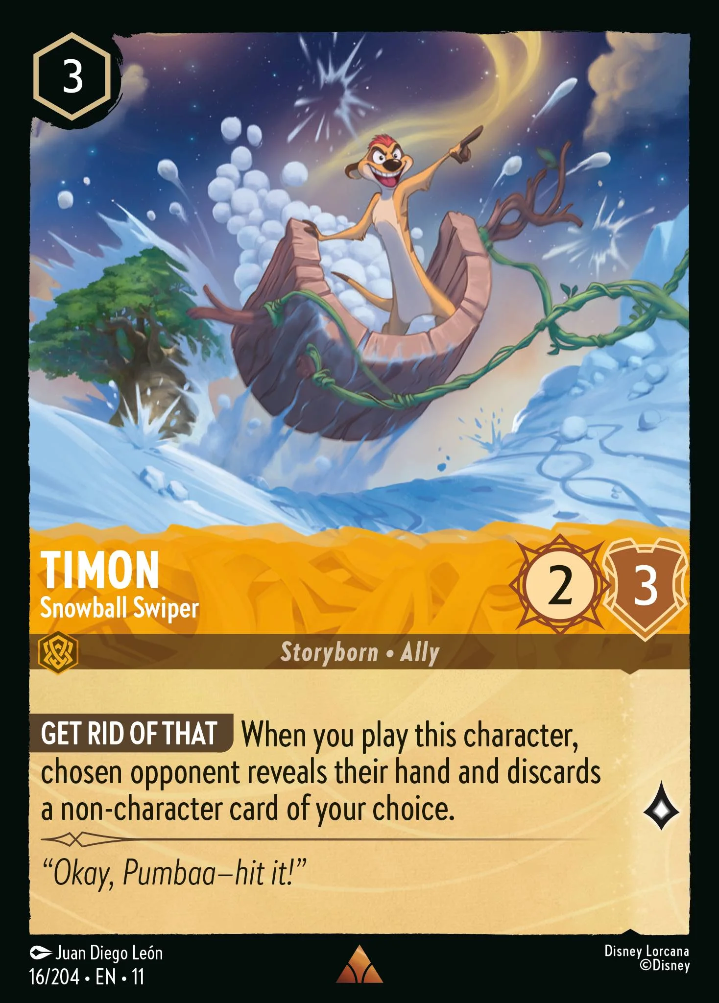 Timon - Snowball Swiper 16/204 from Winterspell