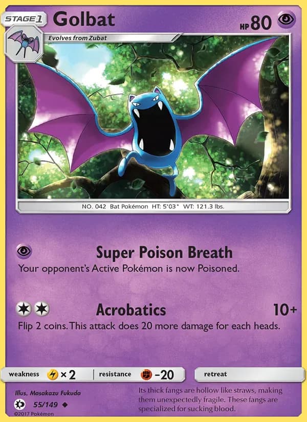 Golbat 55/149 from Sun & Moon Base Set