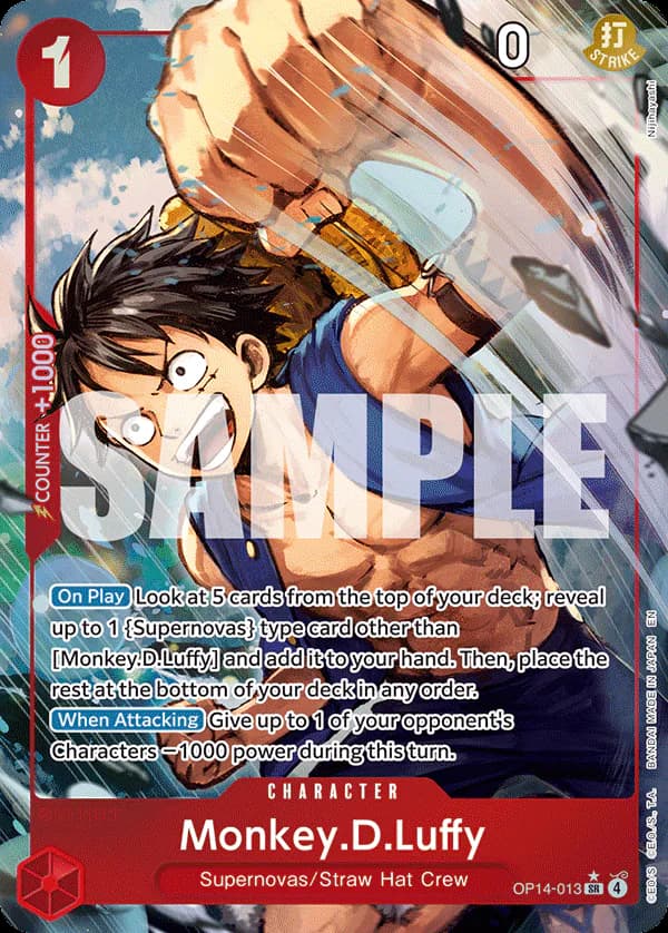 Monkey.D.Luffy OP14-013 Official alternate printing 1