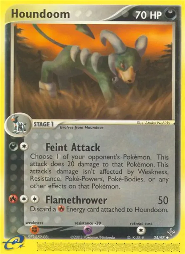 Houndoom 34/97 from EX Dragon