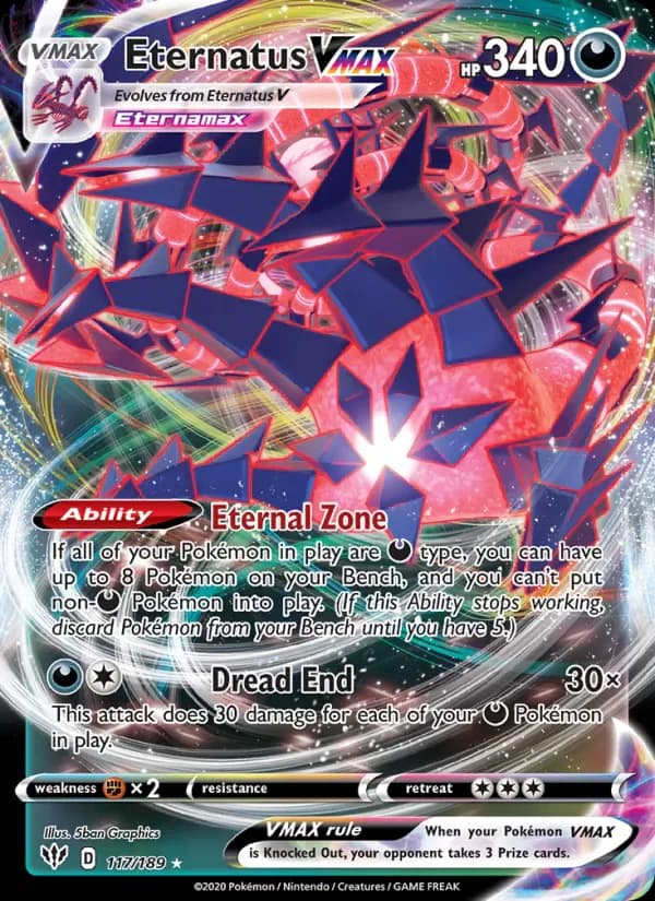 Eternatus VMAX 117/189 from Darkness Ablaze