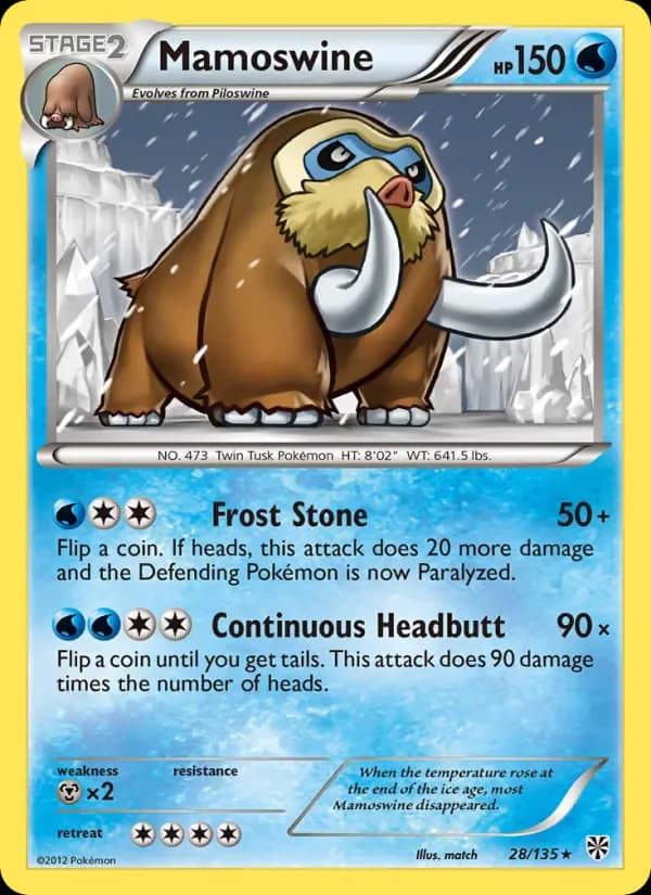 Mamoswine 28/135 from Plasma Storm